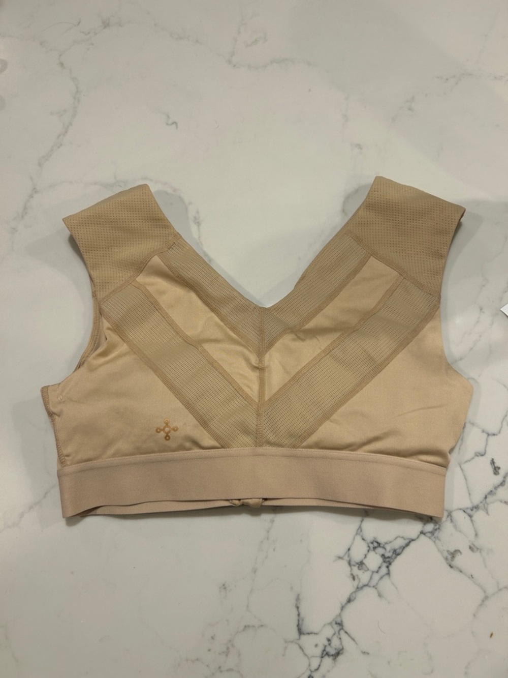 Tommie Cooper Zip Up Shoulder Support Bra color nude- size large - Picture 4 of 6
